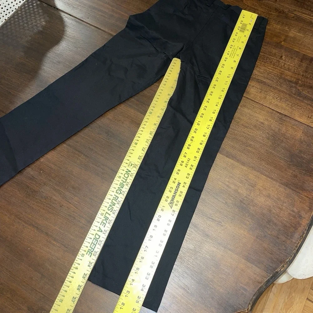 Old Navy Slim Fit Solid Black Pants Build In Flex Youth Size 12 NWT